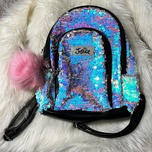 Justice Sequin Mini Backpack 🦄
